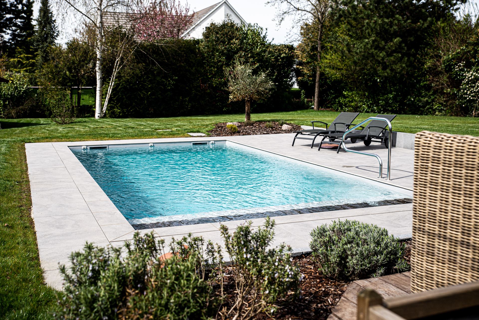 Piscine en béton à Haguenau